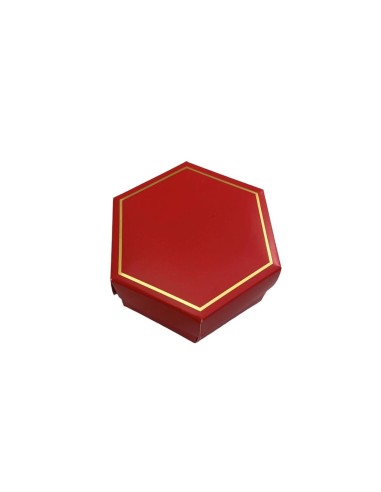 10 Scatole Divisorio esagonale Rosso cm8