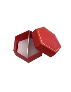 10 Scatole Divisorio esagonale Rosso cm8 2
