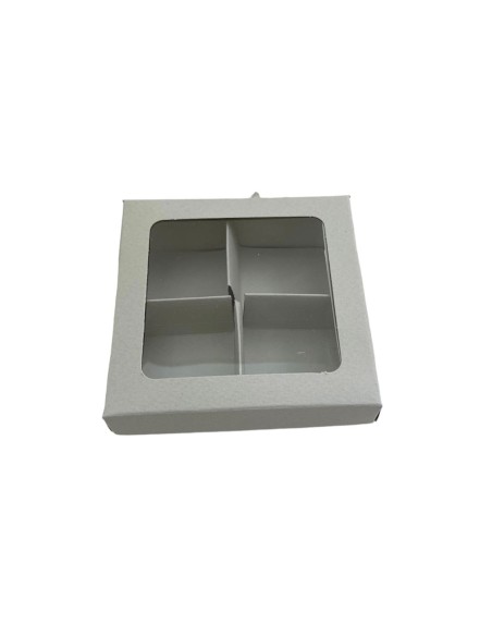 10 Scatole divisorio 4 scomparti grigio