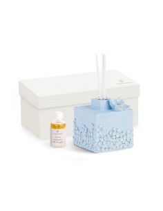 6 Diffusore con fiori azzurro