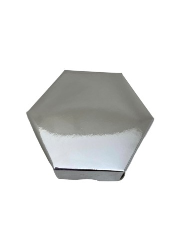 10 Scatole Divisorio esagonale argento 9x9x3
