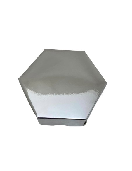 10 Scatole Divisorio esagonale argento 9x9x3
