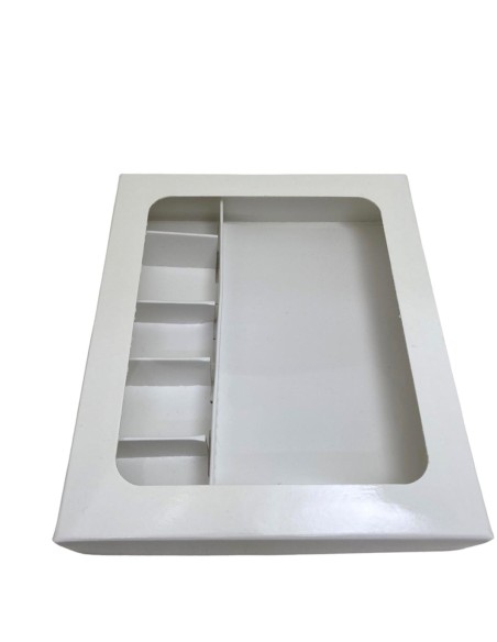 10 Scatole Divisorio  bianco 18x15x3