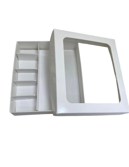 10 Scatole Divisorio  bianco 18x15x3