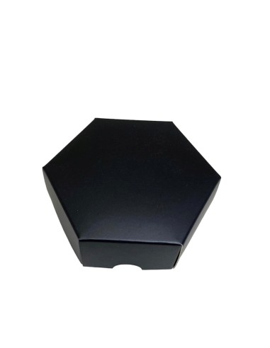 10 Scatole Divisorio esagonale nero 9x9x3
