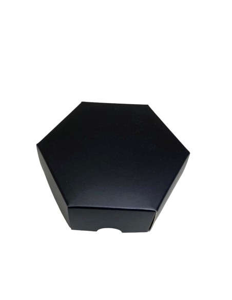 10 Scatole Divisorio esagonale nero 9x9x3