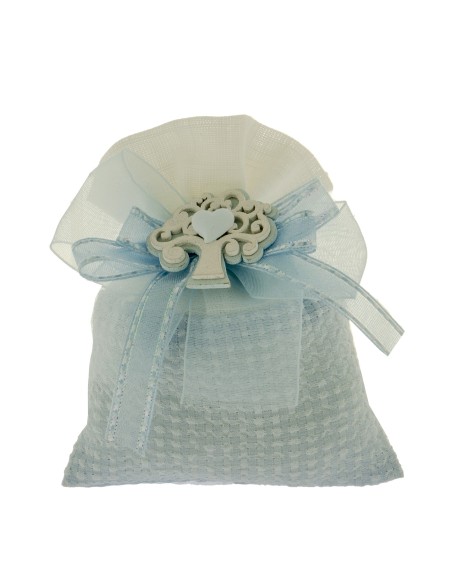 12 Sacchetti con albero celeste