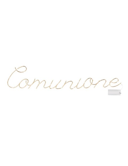 Scritta comunione a led
