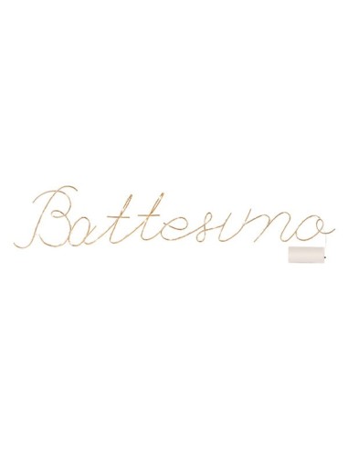 Scritta battesimo a led