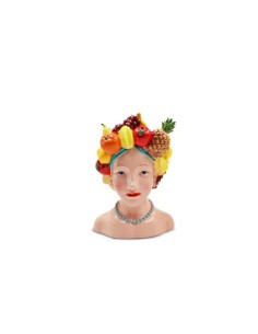 Vaso portapianta viso bimba cm19