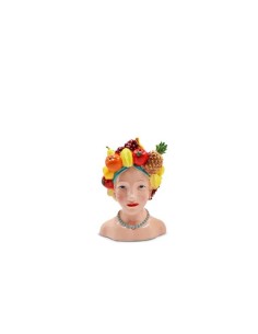 Vaso portapianta viso bimba cm14
