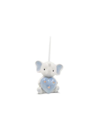 Statuina elefante Celeste cm13