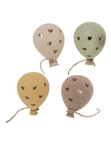4 statuine palloncino led assortiti
