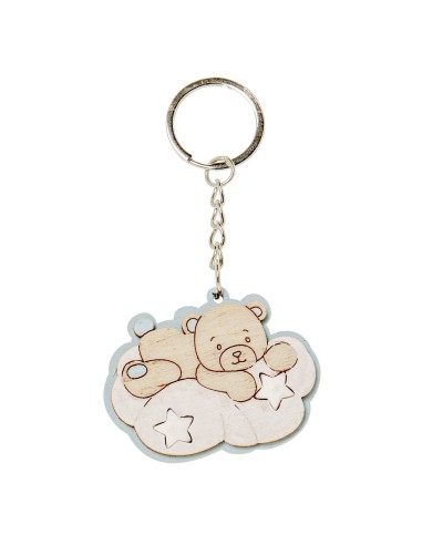 12 portachiavi orso celeste
