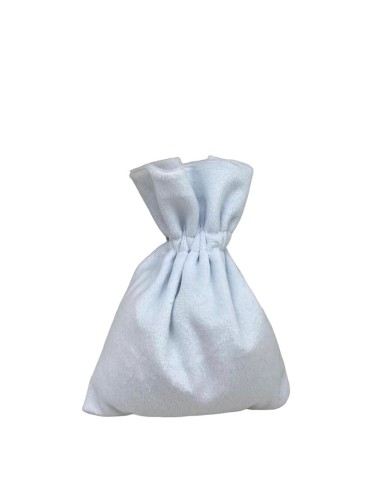 10 Sacchetti Velluto bianco cm13