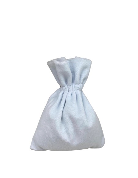 10 Sacchetti Velluto bianco cm13