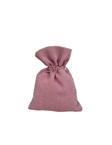 sacchetto cotone rosa gold