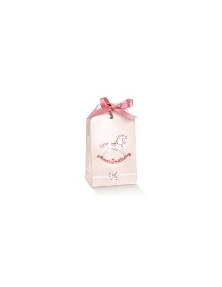 scatolina cavallo rosa