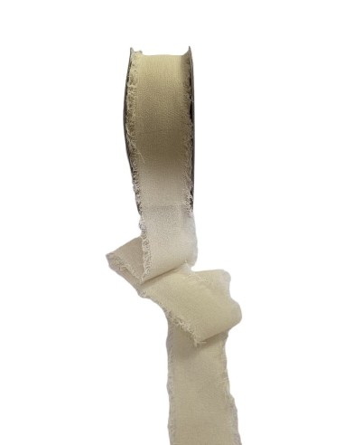 Nastro chiffon 30mm panna