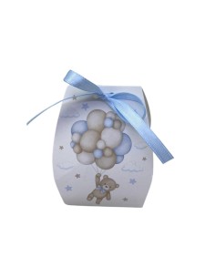10 Scatole Sacchetto orso celeste