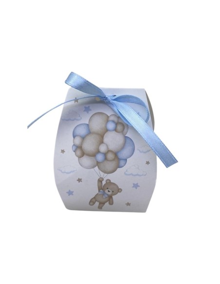10 Scatole Sacchetto orso celeste