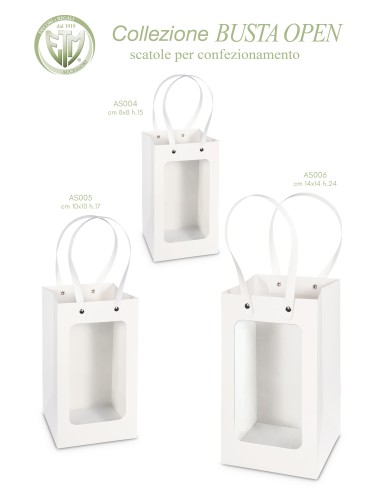 Busta in carta con finesta in pvc