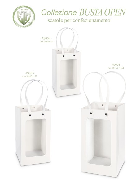 Busta in carta con finesta in pvc