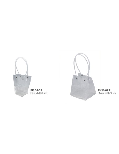 Busta in Plastica trasparente 15x15x17