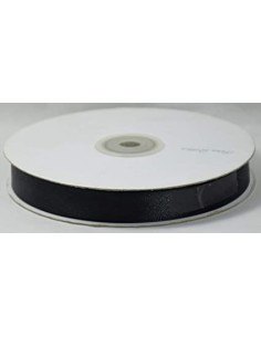 Nastro raso nero 6mm