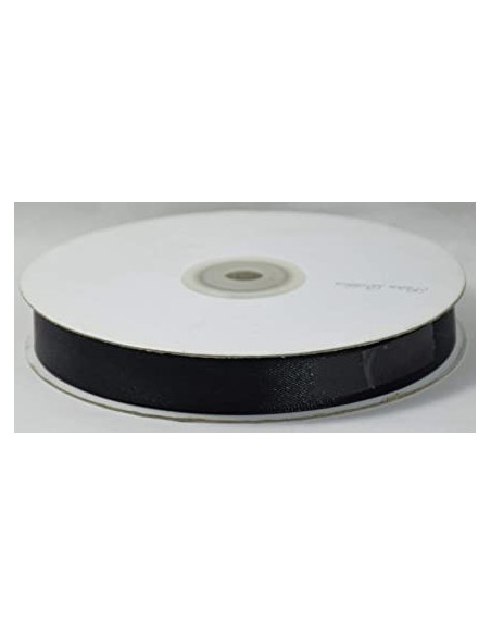 Nastro raso nero 6mm
