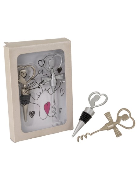 set tappo e apri bottiglia