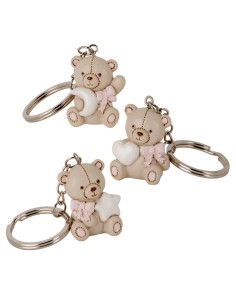 12 Portachiavi Orso rosa