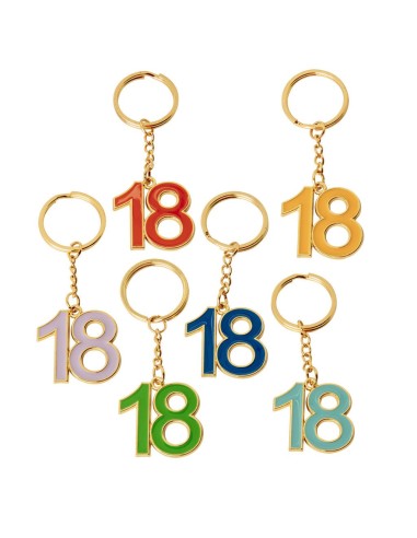 12 Portachiavi numero 18