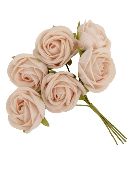 6 Fiore decorativo crema