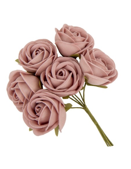 6 Fiore decorativo rosè