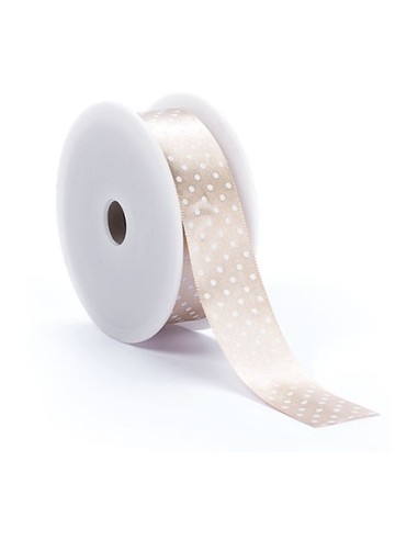 Nastro raso pois panna 6mm