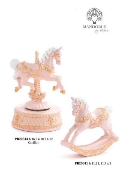 Carillon cavallo rosa