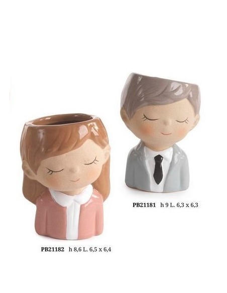 6 Vaso portapianta bimba cm8,5