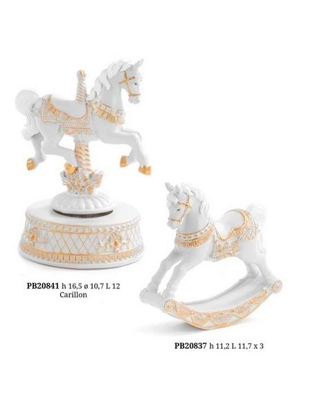 6 Statuina cavallo bianco