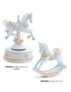 6 Statuina cavallo celeste