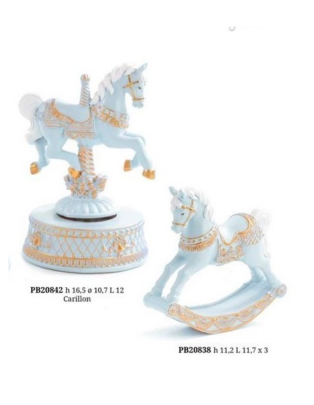 6 Statuina cavallo celeste