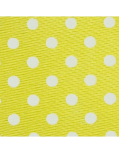 Nastro raso pois giallo 10mm