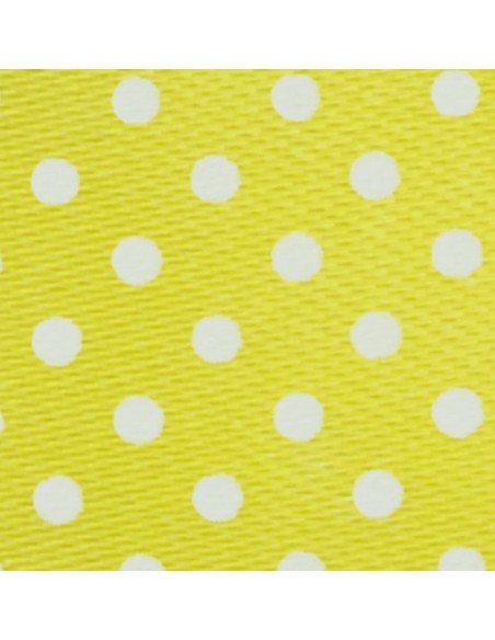 Nastro raso pois giallo 10mm