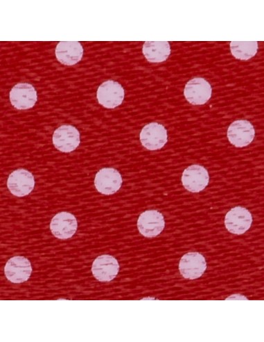 Nastro raso pois rosso 10mm