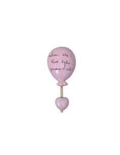 12 Magnete palloncino cuore rosa