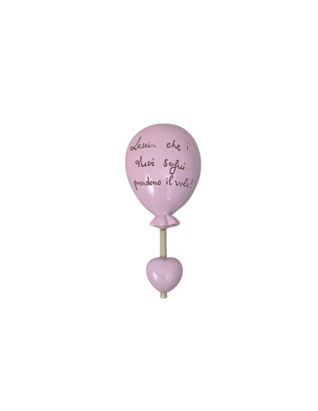 12 Magnete palloncino cuore rosa