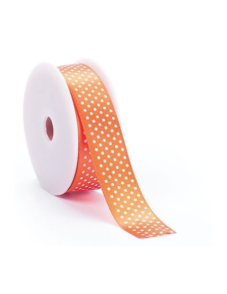 Nastro raso pois arancio 10mm