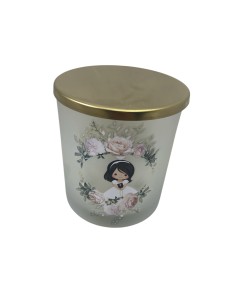 Candela in vetro bimba comunione