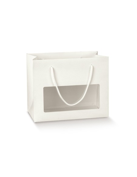 10 Busta bianca con finestra 19x9x17