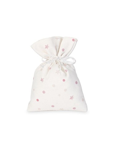 12 Sacchetti con stelle rosa